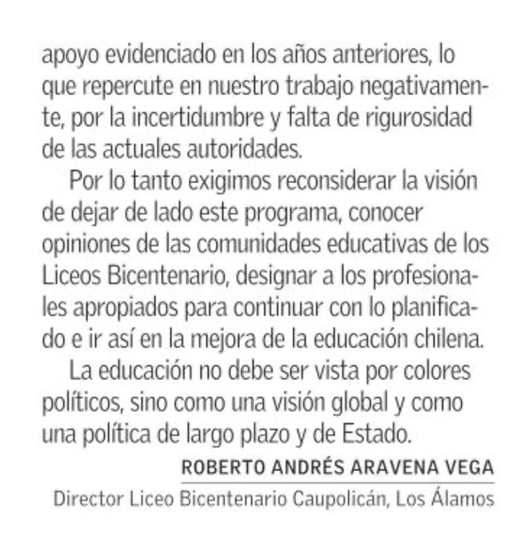 camilaromerom's tweet photo. Todo el apoyo a los 320 #LiceosBicentenario a lo largo de todo el país, ya que el gobierno de @gabrielboric los abandonó y no los siguió apoyando como debiera haber sido tratándose de la política pública más exitosa en educación de los últimos años. Continúen unidos y con fuerza. https://t.co/xMeLqeWe85