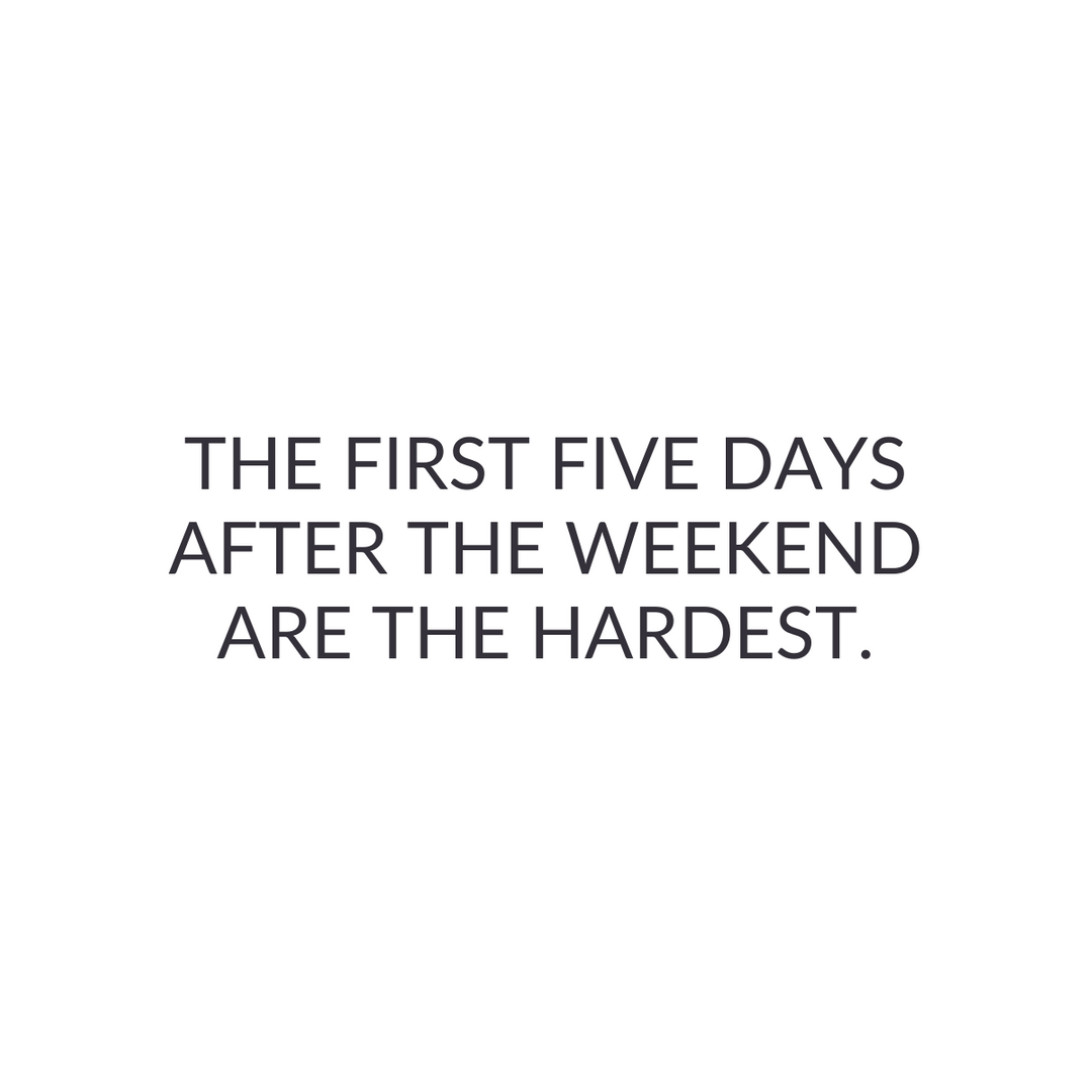 Only the first five days, though 😂

#interiordesignideas #moderndesign #modernandminimal #Realestateofmind #Realestateboss #Realestateagent #LoanAngels #MortgageStudio #Realestatecareers #realestatematchmaker #weekend #WeekendVibes