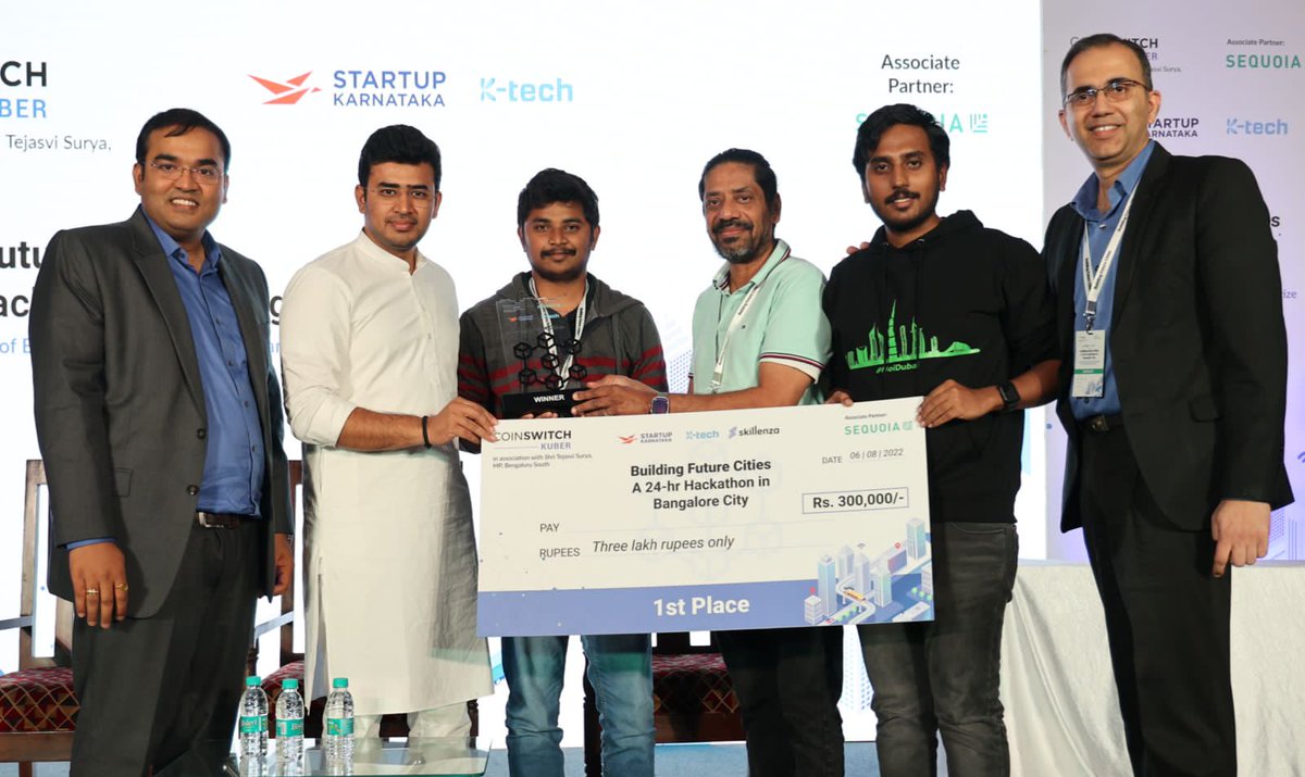 CoinSwitch's tweet photo. Here's congratulating the winner of #FutureCitiesHackathon - "TownSquare".  

TownSquare conceptualised and built a universal public platform to solve community issues using blockchain. The platform helps citizens to find common consensus to identify and vote on civic issues. https://t.co/m4CdFhvvHK