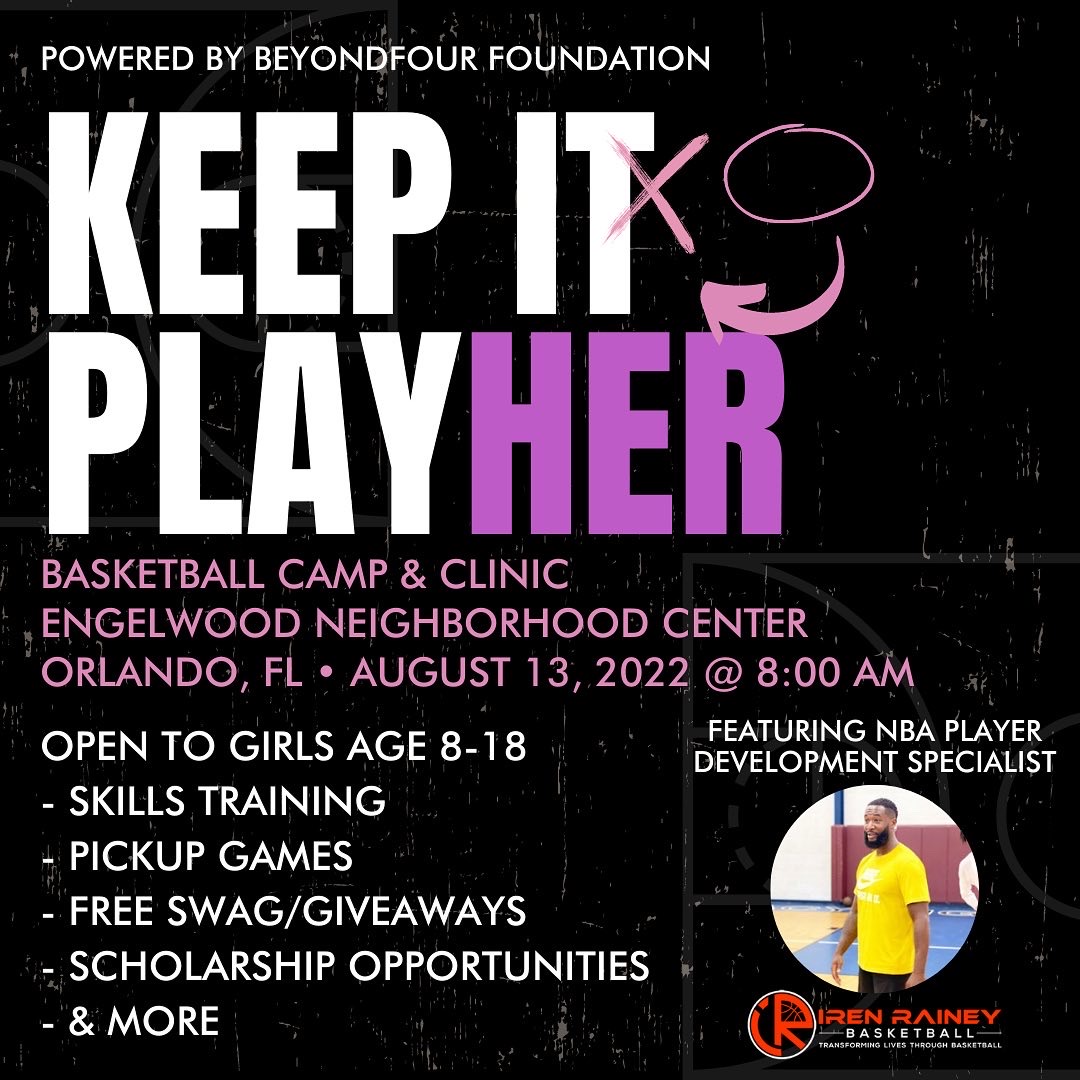 We are 1 week away from tipping off #KeepItPlayHER. Registrations are closed, but you can still donate to the cause. Can’t wait to see all the amazing female athletes next Saturday!!

beyondfour.org/programs
<a href="/keepitplayher/">keepitplayher</a>