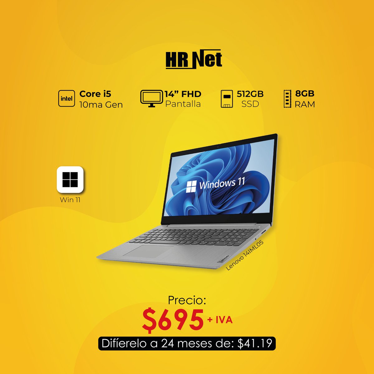 hrnetsa's tweet photo. Listo para cualquier desafío que se te presente. 🤘

▪️Procesador Core i3 de 10ma Gen
▪️4 GB de memoria RAM
▪️Pantalla de14” FHD
▪️256GB SSD
▪️Tarjeta Intel UHD
▪️Webcam HD
▪️1 año de garantía

#HRNETComputadoras #HRNET #Guayaquil #Laptops https://t.co/BZ76vVG2te
