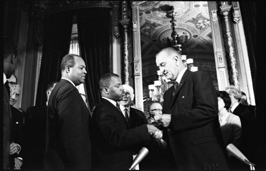 57 years ago today, the Voting Rights Act was signed in to law by President Lyndon Johnson. 

As Congressman Lewis would say, the right to vote is precious, almost sacred. It is the most powerful nonviolent tool or instrument we have in a democratic society. And we must use it.