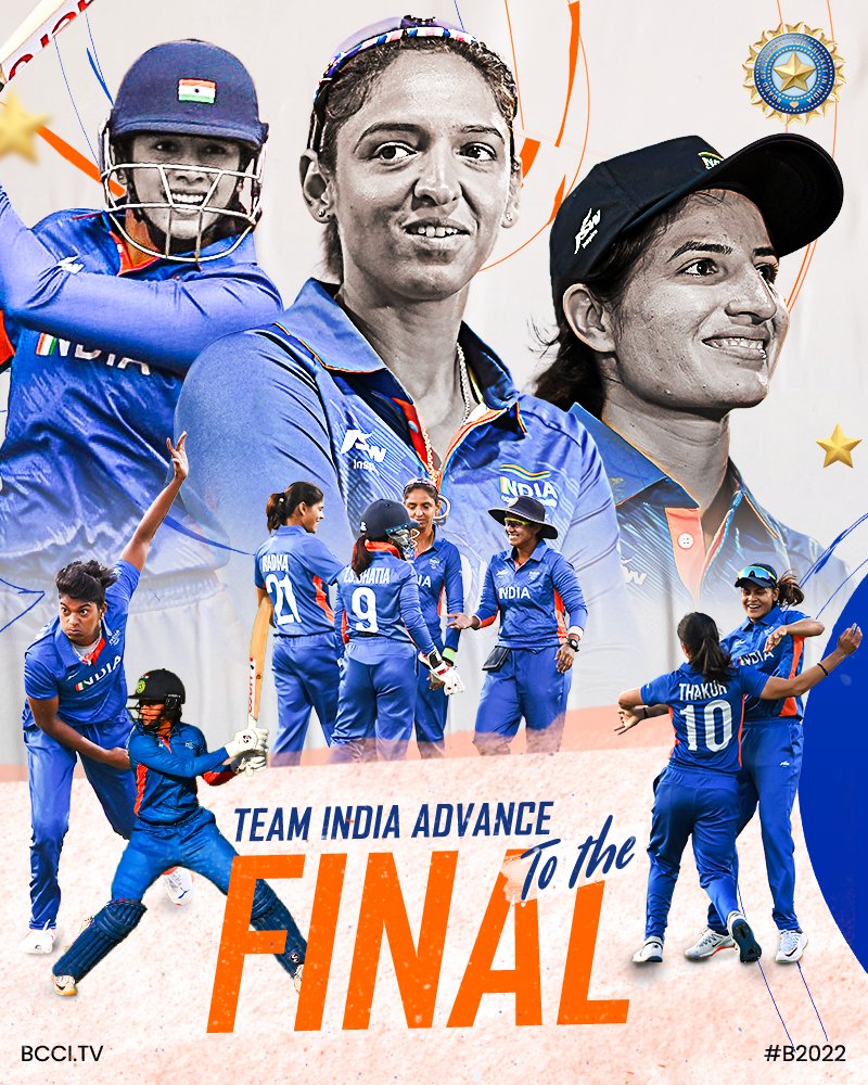 SanjayTandonBJP's tweet photo. well done women's in blue!
Many congratulations to the Indian🇮🇳 women's cricket team for reaching the final of the Commonwealth Games 2022.
Wishing you all the best for Final Match.
#goforgoldgirls #TeamIndia
#Cheer4India  #CWG2022 #India4CWG2022
@BCCI @BCCIWomen @SGanguly99 https://t.co/CAqN46zVc1