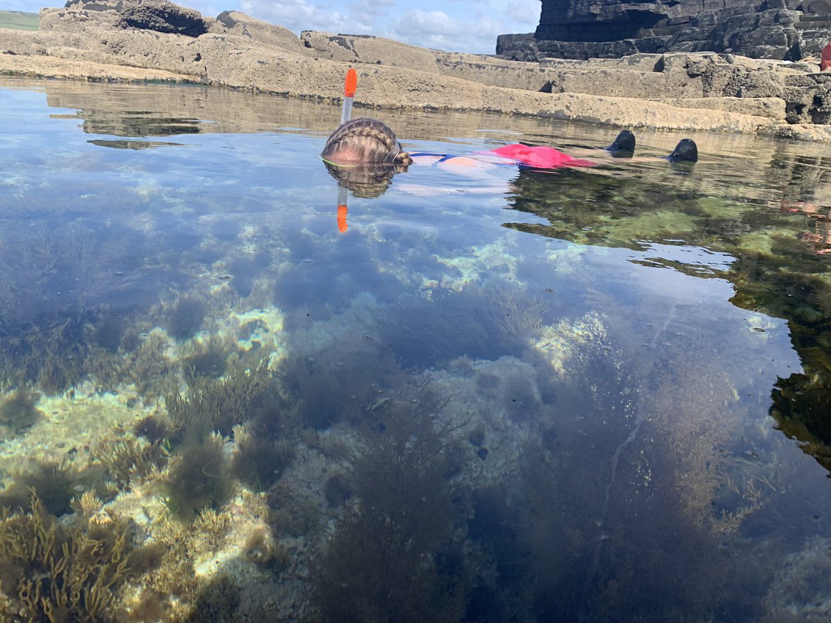 🥰 My kid, not in the Caribbean .. Kilkee Co. Clare #kids #weekend #snorkel #kilkee #WildAtlanticWay