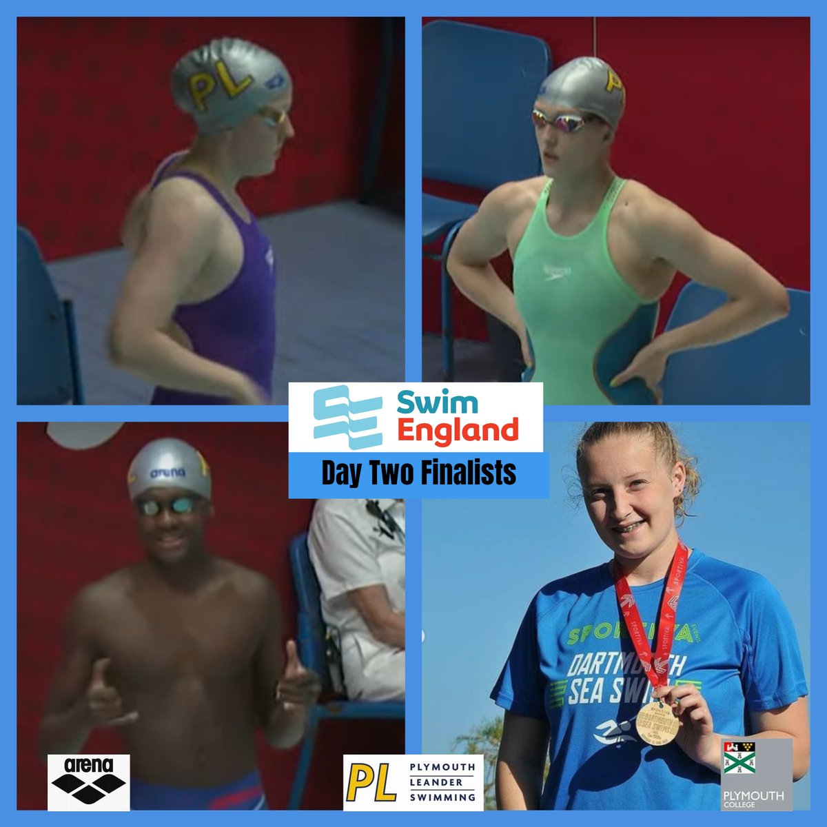 SE Summer Champs - Day 2 Finalists
100 butterfly: Amber Downham 17y+ - 7th &amp; Johari Masinde 15y – PB 6th
200 breaststroke: Freya Pearson 14y – 12th &amp; Max Stafford-Davies 13/14y – 16th PB
50freestyle: Zoe Cawsey 17y+ - 6th
1500 freestyle: Niamh Hutchinson 17y+ - 6th