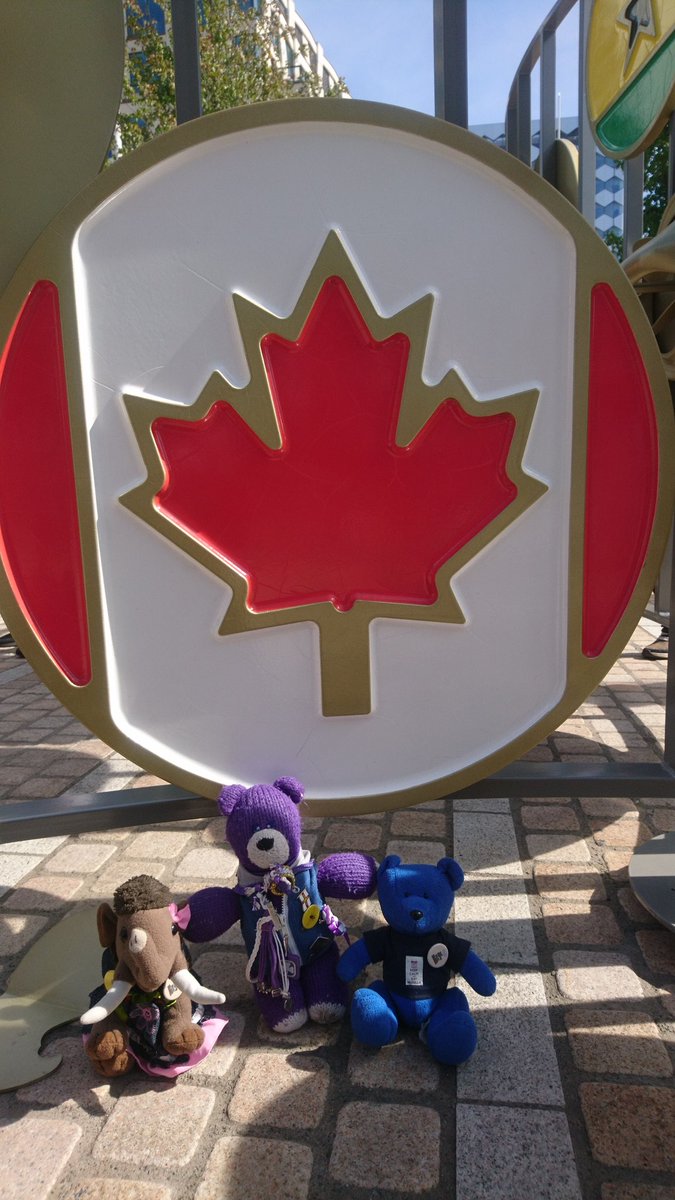 RedditchMammoth's tweet photo. We also went to see the #BirminghamBull again and took our photo with the big Canada flag. #CanadianBears #Birmingham2022 #BirminghamCommonwealthGames #Birmingham22 https://t.co/r1ja1hJV3h