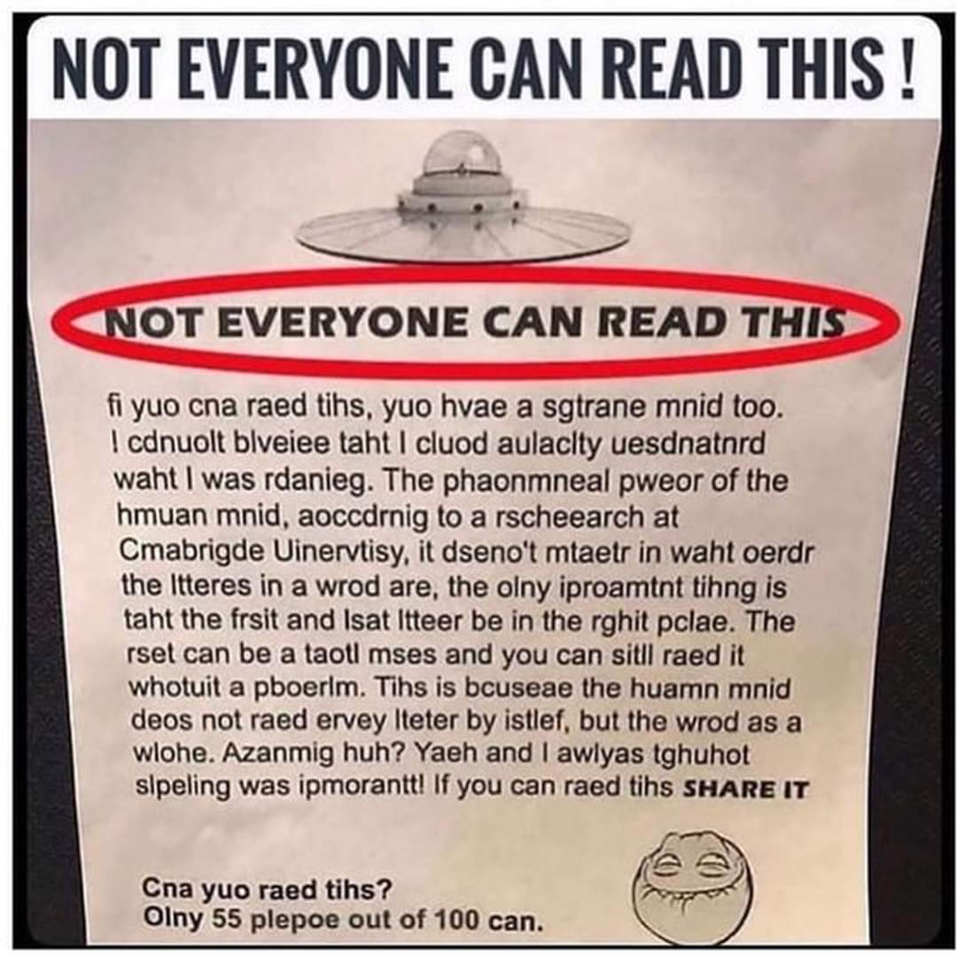 Can you read it? 🤔