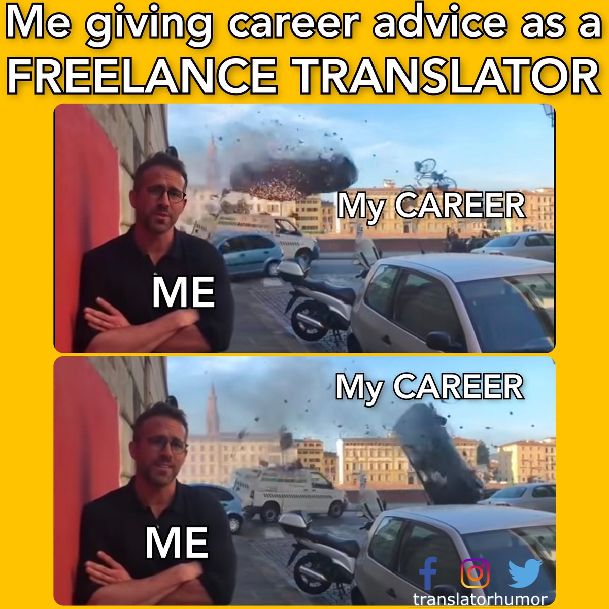 translatorhumor's tweet photo. DM me. ✅
#translatorhumormemes #translator #interpreter #translation #interpreting #translations #translatorsofinstagram #interpreterhumormemes #translationservices #conferenceinterpreting #freelanceinterpreter #freelancetranslator #freelancetranslators #englishtranslator https://t.co/x8RlGYynfc