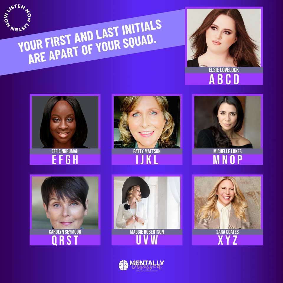 MentallyObsess's tweet photo. Which Mentally Obsessed guest is apart of your ultimate squad? ⚔️ Comment below 👇🏻
🎧 Listen to “Mentally Obsessed” HERE https://t.co/bQYUE2gUVg 👈✨
#MentallyObsessed #ElsieLovelock #MaggieRobertson #PattyMattson #MichelleLukes #SaraCoates #CarolynSeymour #EffieNkrumah https://t.co/xhBuc4AXDK