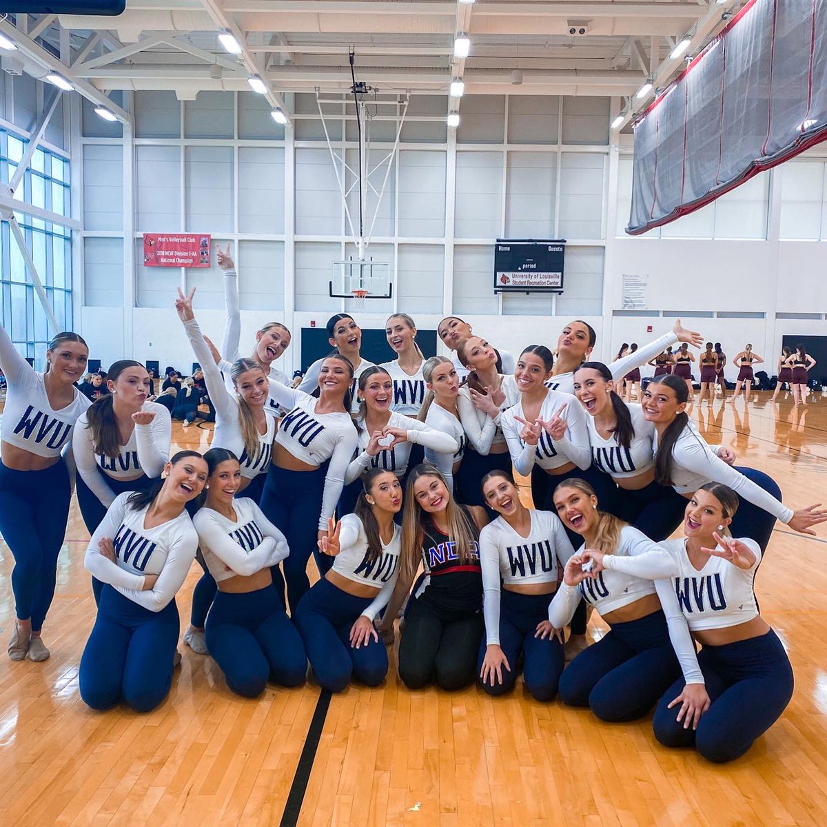 WVUDANCE's tweet photo. Your NDA Camp Best All Around Team is bringing home the gold to Morgantown!🥇 
- 1st in Game Day 
- Best-All Around Team
- Most Spirited
- Most Collegiate
- 2nd in Team Performance 
- GOLD bid to nationals🏆
- 5 All-Americans
- Top Gun Leaps
- Top Gun Turns
- 4 NDA Staff Invites https://t.co/P2K6ueIKL2