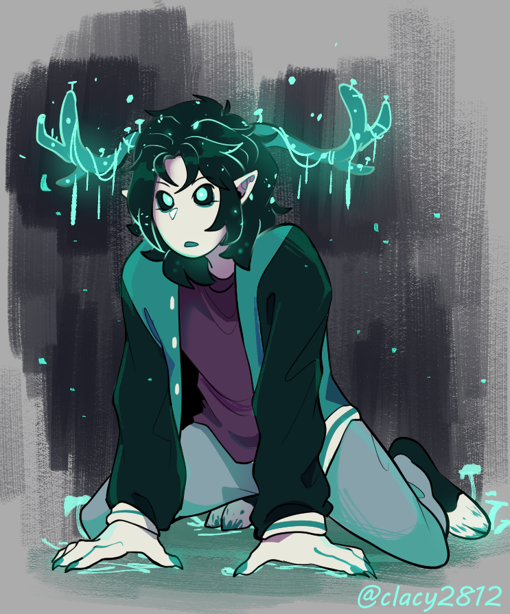 Headcannon what if AU!Guq's star are warden species who come to hibernate on Earth. Guq wakes up to see AU!Aimsey and he decides she's their friend now.

[#AreaUnknowfanart #guqqiefanart] 