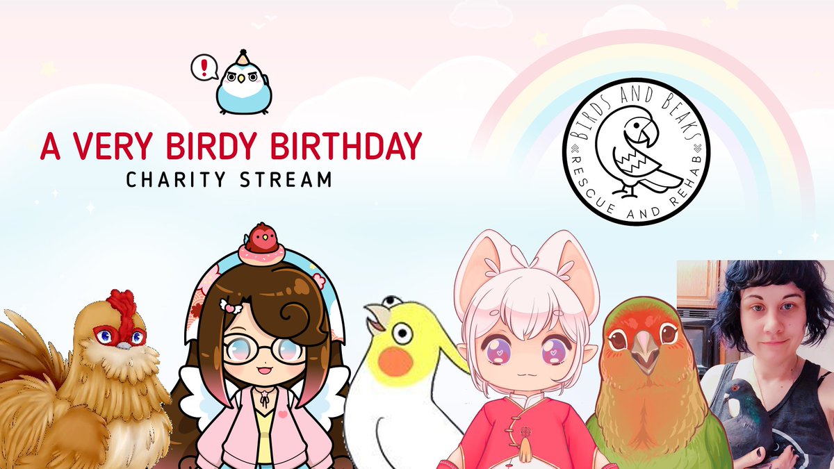 Henlo, bird-loving community. We love you and invite you to join us as we discuss the glory that be our feathered friends, all for a good cause! Starting today at 2pm (EST), https://t.co/dNNE9BE83o (THAMK!)
Bird Gang: @RPGRooster @ChickyThoughts @hiokleo @MangoBtuber @HollyConrad 