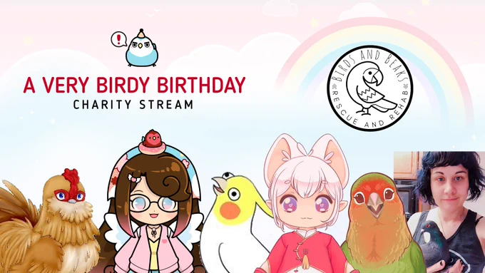 Henlo, bird-loving community. We love you and invite you to join us as we discuss the glory that be our feathered friends, all for a good cause! Starting today at 2pm (EST), https://t.co/dNNE9BE83o (THAMK!)
Bird Gang: @RPGRooster @ChickyThoughts @hiokleo @MangoBtuber @HollyConrad 