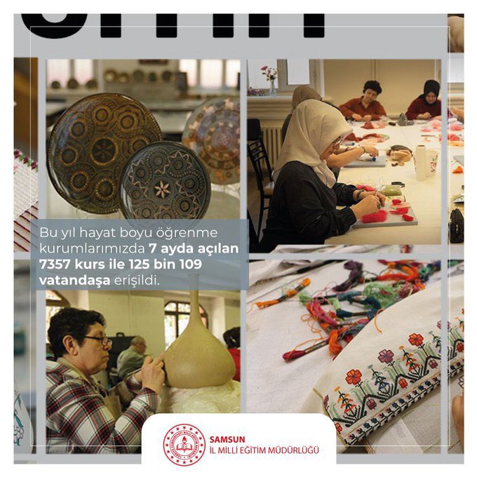 Bakanlığımızın Hayat boyu öğrenme kurumlarında geri dönüşüm ve sıfır atık temalı eğitim ve farkındalık çalışmaları kapsamında 17 ilçemizin tamamında geri dönüşüm kütüphaneleri kurularak hizmete açıldı. #eğitimdesonbiryıl