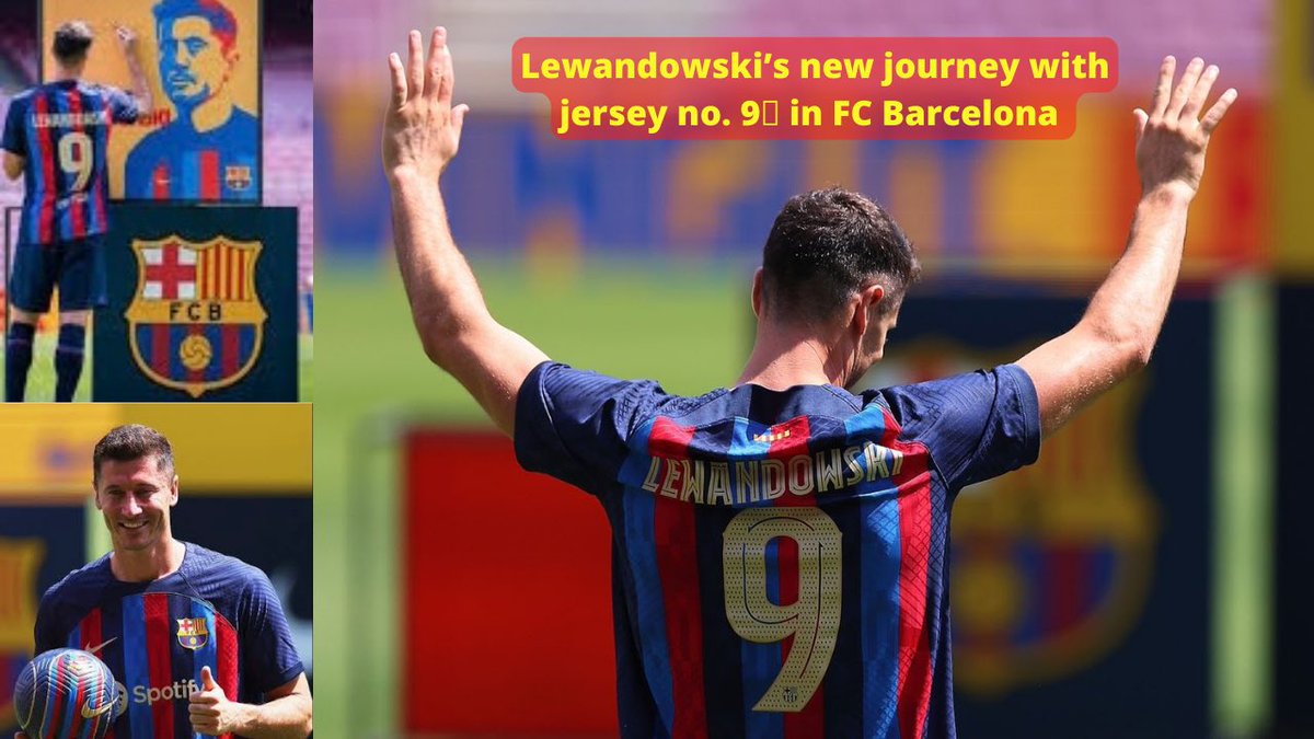 PRAVEENcoool07's tweet photo. Lewandowski’s Barcelona debut | the striker takes jersey no.9 | #lewando... https://t.co/ZGMfucIbBG via @YouTube https://t.co/QutE9xyRbg