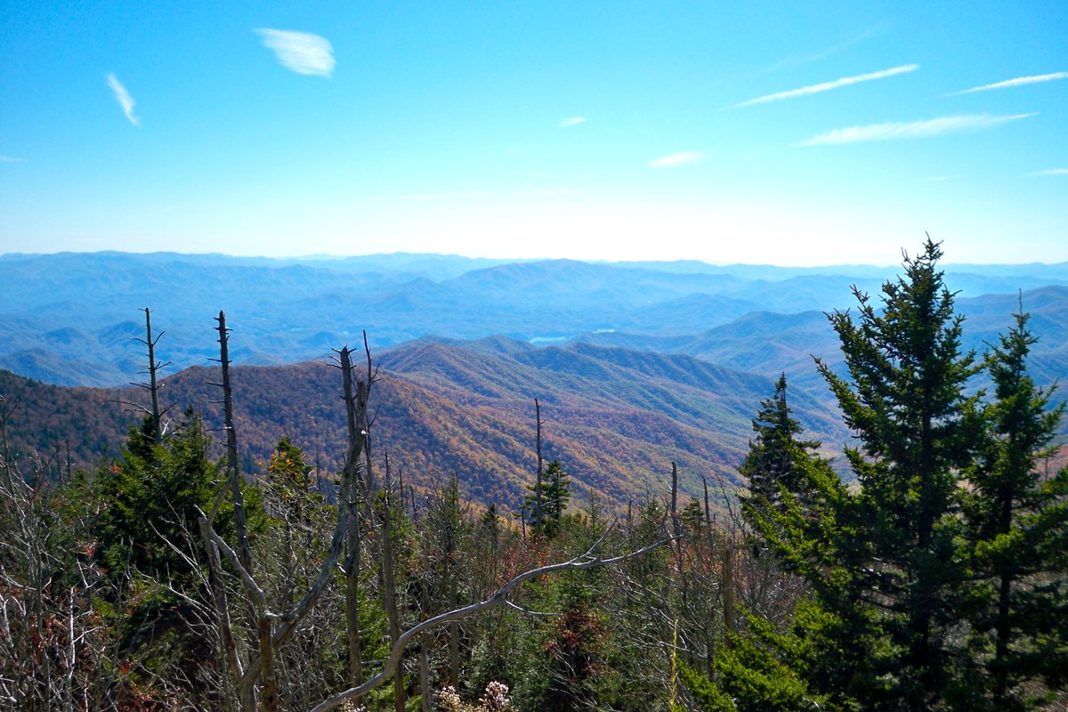 An afternoon view from Clingmans Dome.