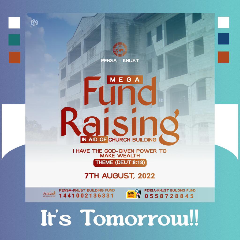 PENSAKNUST1's tweet photo. 🔊| Tell a friend to tell a brother to tell a sister to tell a comrade that
Fundraising is here!!💃🏽🥳
 
The moment where destinies are rewritten. Be a part!!

#Fundraising22 | #TrueDisciplesofChrist https://t.co/wV2kNTDPXB