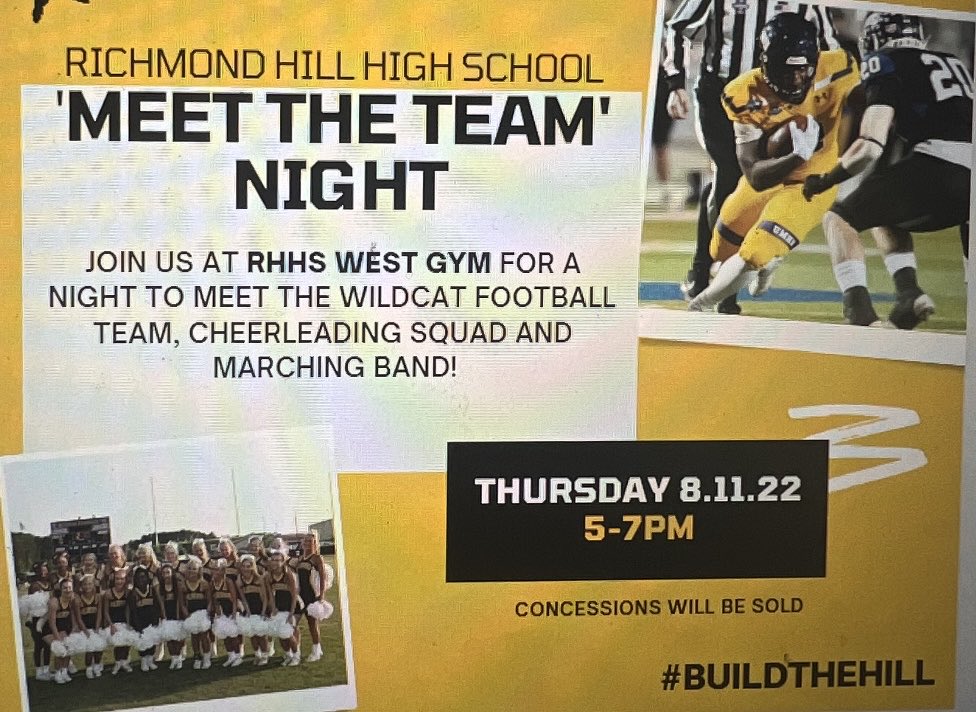 Come out and support our Wildcats!  Let’s go RHHS.