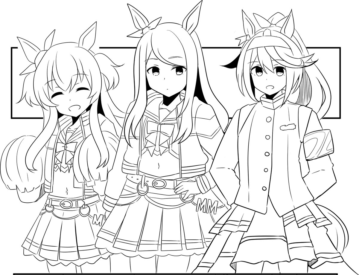 何か描いてるなコイツ 