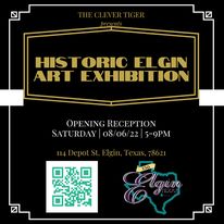 VisitElginTX's tweet photo. Join The Clever Tiger tonight and enjoy artwork themed around Elgin at the Historic Elgin Art Exhibition. https://t.co/YTdM3jCCbL

#visitelgintx #etx150 #downtownelgin #history https://t.co/rV6ANcEV2E