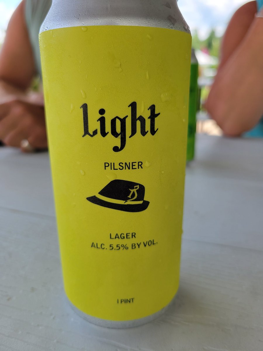 PrincessPilsner's tweet photo. On a camping trip in Vermont. 
The Alchemist pilsner is refreshing with a slight hop hangover... the hops rock it!
#PilsnerPrincessApproved https://t.co/sMvAgPPXoP