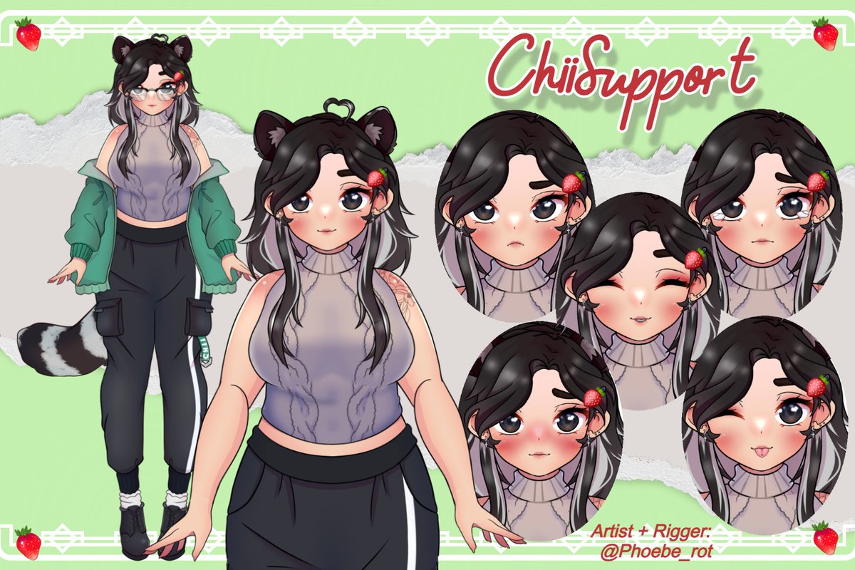 ChiiSupport's tweet photo. Reposting cus i forgot to add an additional expression!
Here are my expressions!
#ChiiSupport #VtubersUprising https://t.co/nQ2EnA4iKb