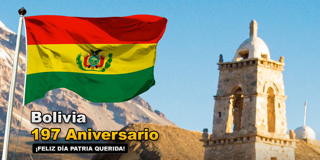 BoInteligente's tweet photo. Feliz 197 Aniversario querida #Bolivia https://t.co/iHxxXP4Ryc