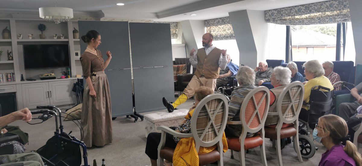 12thNightLite's tweet photo. Gutted to miss Meet the Media today. But delighted to have instead taken @12thNightLite to the residents of #murrayside care home! Fringe should be for everyone so we are doing our best to make that happen visiting more care homes during our run.
#careuk https://t.co/FZVOJY6pu3 https://t.co/ReKKKSlaP2