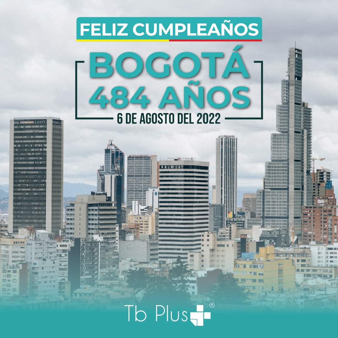 tb_plus's tweet photo. Feliz cumpleaños a nuestra querida Capital, tierra de oportunidades y esperanza, celebramos hoy sus 484 años 💛❤

#tbplusnergy #cumpleañosbogota #484años #bogota #colombia #6agosto https://t.co/vR4vR5PFP5