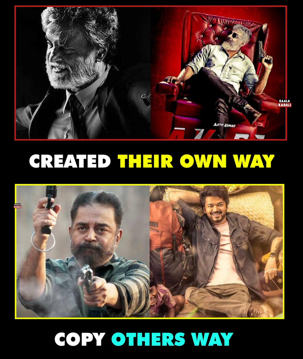 Thala_MAX_'s tweet image. அவர்கள் தங்கள் சொந்த வழியை உருவாக்குகிறார்கள்
#Rajinikanth    ||         #AjithKumar
