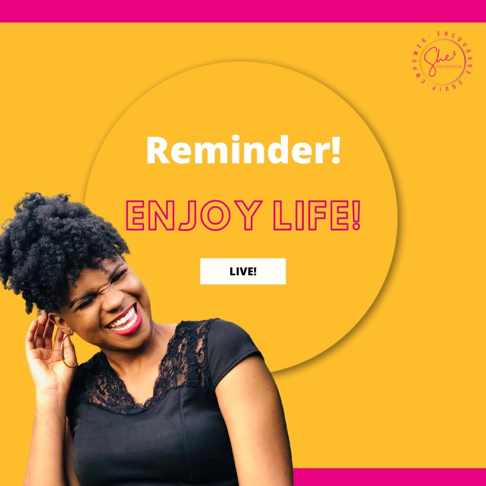 She3Foundation's tweet photo. We see you securing the bag and checking off tasks but are you truly enjoying life. 

Spend time with the ones that bring you joy. 

Enjoy your life sis!

What activities or hobbies bring you joy?

#enjoylife #she3network #she3foundation #selfcare #august2022 https://t.co/ukQEsXrKKr
