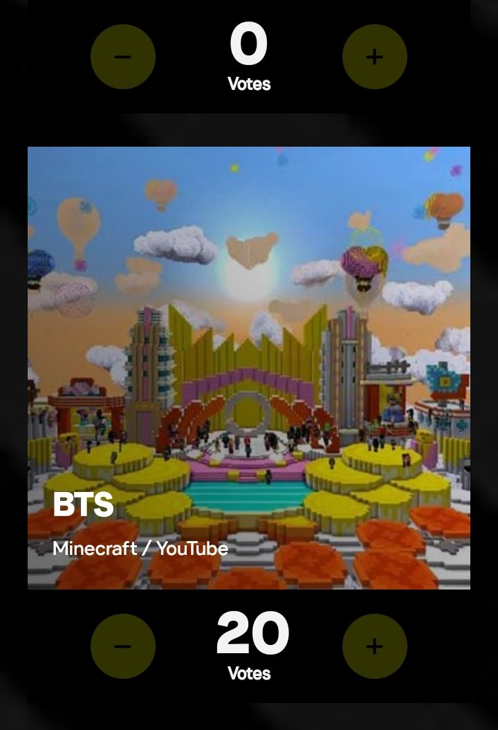 Anya_fangurl's tweet photo. POWER HOUR #BTSFORVMAs 

best k-pop (yet to come – bts)
best metaverse performance (minecraft – bts)

🗳: https://t.co/VrdFrypQOI https://t.co/xgnnySCmwi