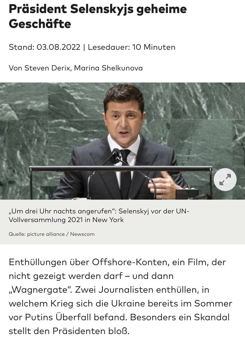 AlexeiArora's tweet photo. First it was NYT mentioning how Biden admin has begun to distrust Zelenskyy due to corruption

Then it was Amnesty documenting use of human shields by Ukraine army

Now even German media has begun to throw Zelenskyy under the bus

Quite a sight to watch as the West admits defeat https://t.co/Aoaid5NTxo