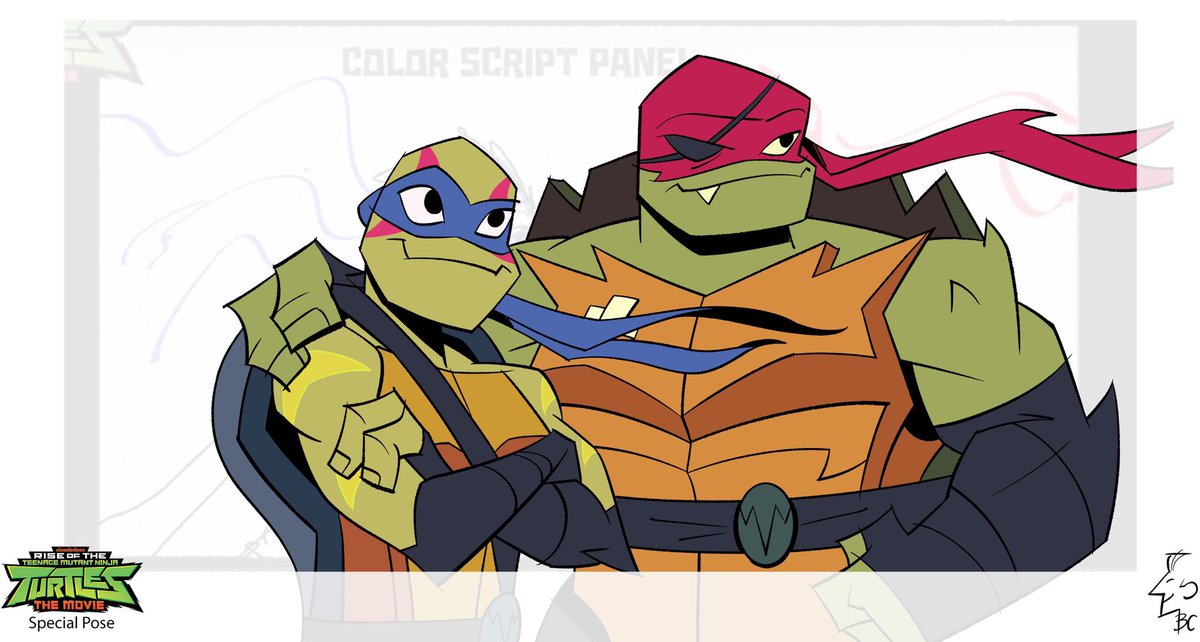 Early concept where Ralph’s damage from infection actually lost him an eye. This was supposed to be a kind of finale shot. #tmnt #rottmnt #RiseoftheTMNTmovie