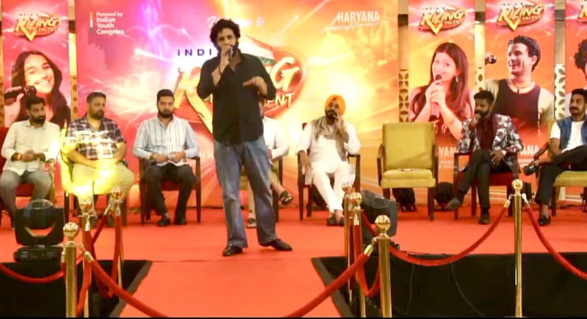 RizingTalent's tweet photo. Visuals of the launch of India's Rizing Talent from Haryana. 

A unique platform for the youth to express themselves through different forms of art.

 It's Haryana's time to showcase their talent to the world, share your one minute and participate in the competition. https://t.co/oqRU1nNJxQ