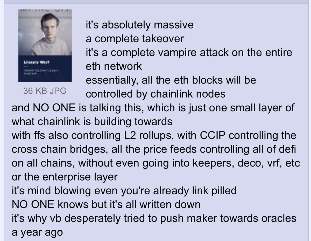 t_linky's tweet photo. /biz/ anon;
“Absolutely Massive Complete $LINK Takeover”

https://t.co/rsLyvDyv3u https://t.co/eXaYq4IicD