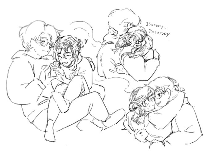 so i have these pages in my sketchbook full of gay homosexual poses ready to be jmartified and my mom walked by and took a reaaalllly long look at them. Um. this might be the end of me !  anyways said gays from dini aggie <3 