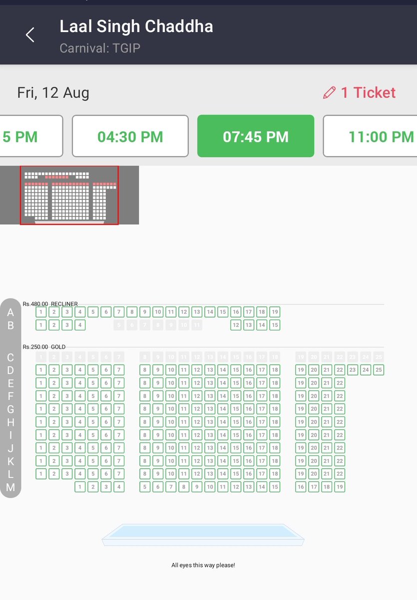 Can you see the pattern again?

It's corporate booking to make a movie artificial house full!

This is corporate bookings of #LalSinghChaddha