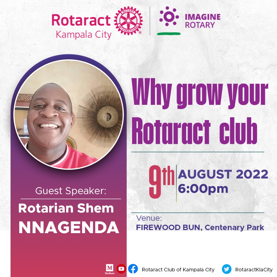 CITEH TUESDAYS😁✨ Hello, Partners in Service🥳 You are all invited this Tuesday to our fellowship 😊 Topic:🤝🏾 *WHY GROW YOUR ROTARACT CLUB* Date:📆 *Tuesday 9th August 2022* Time:🕐 *6:00pm* Venue:📍 *Firewood BUN, Centenary Park* EVERYONE, BRING ONE👬👭