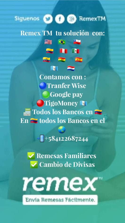 remextm's tweet photo. #Envía dinero  fácilmente, sin comisiones rápido y seguro #remextm #sinComisiones
 #Colombia  
#Mexico #Venezuela #Chile  #Perú   #Usa #Bolivia #Brazil  #España #Ecuador #Guatemala 
#VentadeBitcoin #bitcoinsale #pesosColombianos #PasajedeAvion  #VuelosInternacionales https://t.co/vfMaKChrwQ