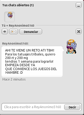 Tarkshabbo's tweet photo. @ReyAnonimo5160 Me ha retado para conseguir los tatuajes tribales, necesito 200 RTS y 200 MG 
Les agradezco la ayuda y que lo compartan, x favor.
Se les quiere <3. https://t.co/gQZN70onZn