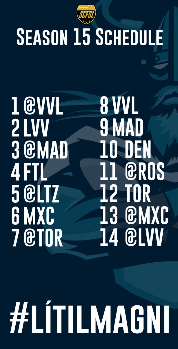 casual_sim's tweet photo. #SCFSL Schedule Cards have dropped for the new season on monday https://t.co/HoUpmb3LAJ