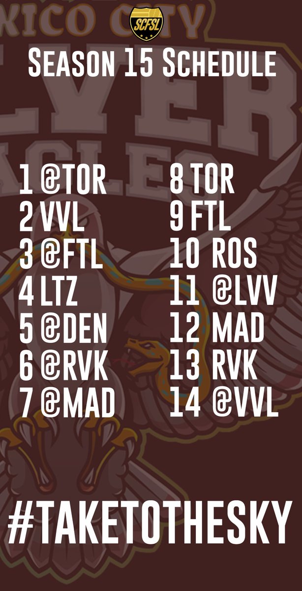 casual_sim's tweet photo. #SCFSL Schedule Cards have dropped for the new season on monday https://t.co/HoUpmb3LAJ