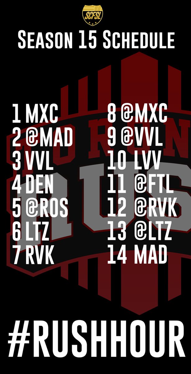 casual_sim's tweet photo. #SCFSL Schedule Cards have dropped for the new season on monday https://t.co/HoUpmb3LAJ