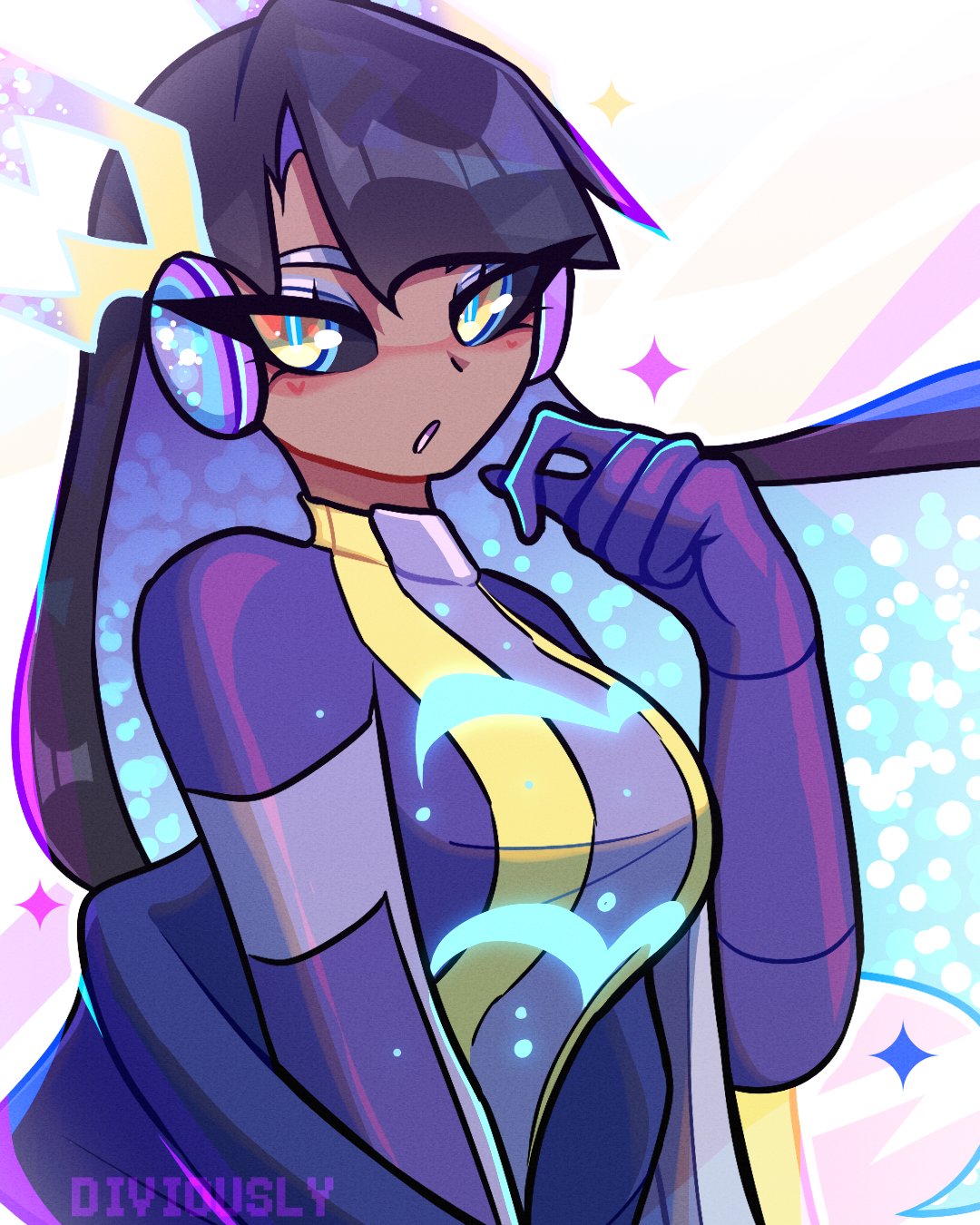 Jas on X: RT @Diviously: Drew @FluorArt's Miraidon gijinka 🛞🛞   #PokemonScarletViolet t.coLeZYlL2O1u  X