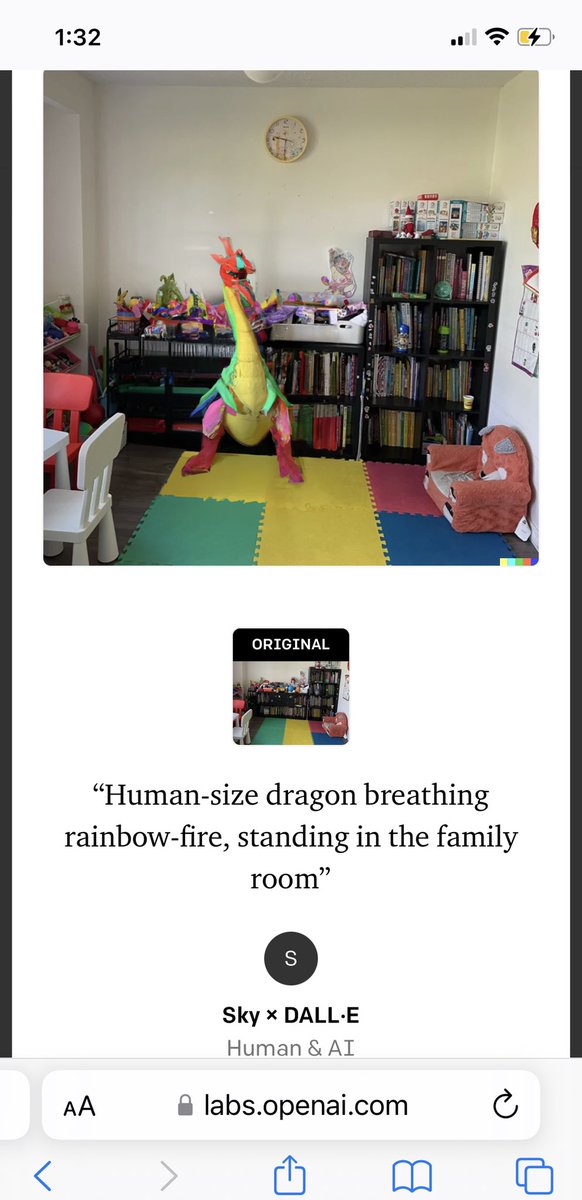 Just got hands-on DALL-E

truly incredible. Also the lighting and shadows applied here does a superb job for augmented reality