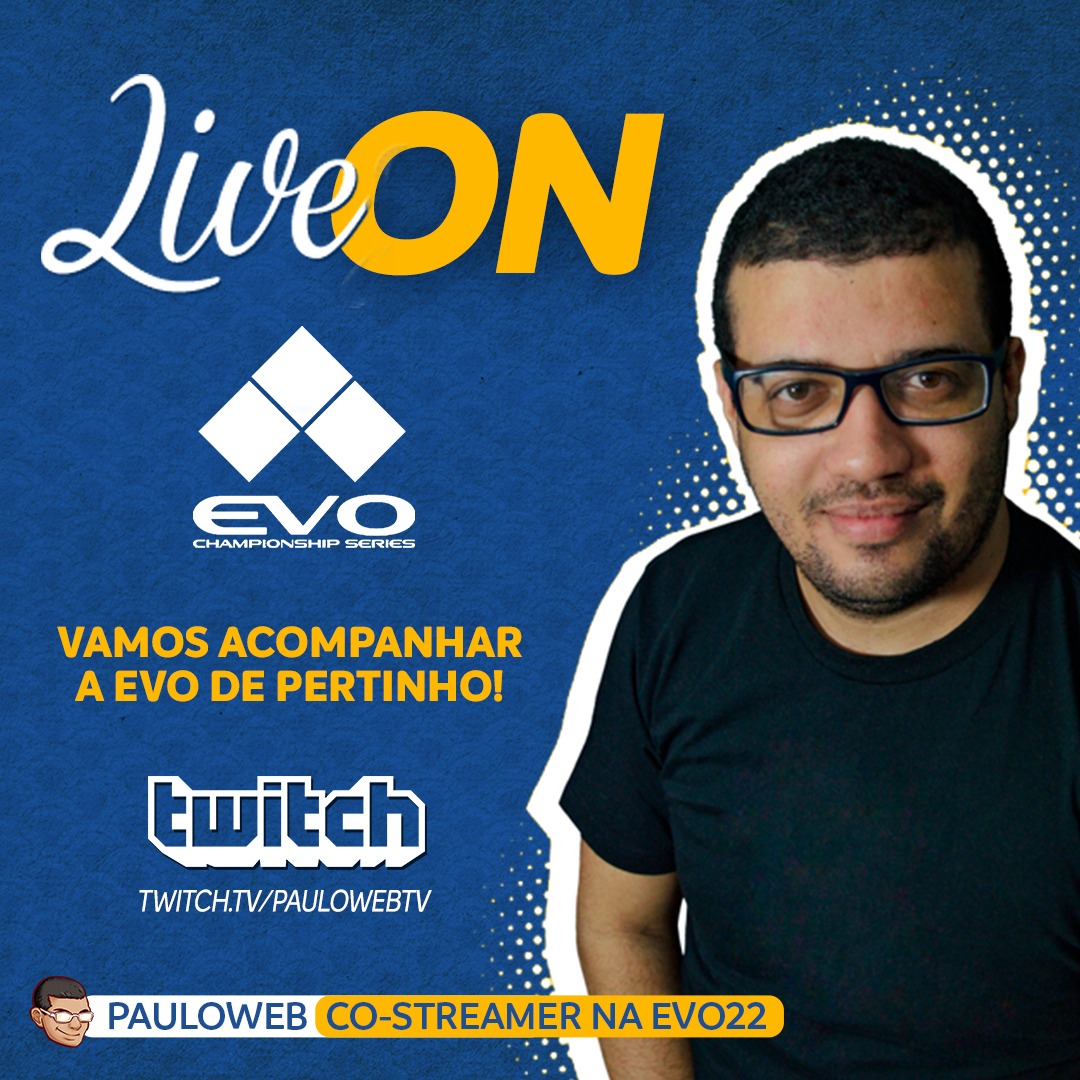 PaulowebTV's tweet photo. Já estamos ao vivo com o 2º dia de @StreetFighter na @EVO! Vai rolar muita coisa boa, inclusive sorteios patrocinados pela @roxxenergy!

Chega aí. https://t.co/KnCaRytcJZ https://t.co/vi5olXbpF3