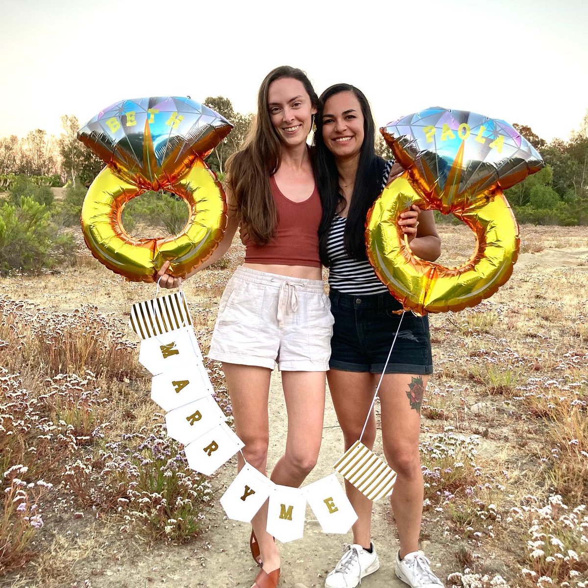 presley_co's tweet photo. They said yes❤️ #LoveWins #loveislove #sdpride #engaged #sheproposed #SanDiego #sandiegojewelry https://t.co/BlIdNyFdO2