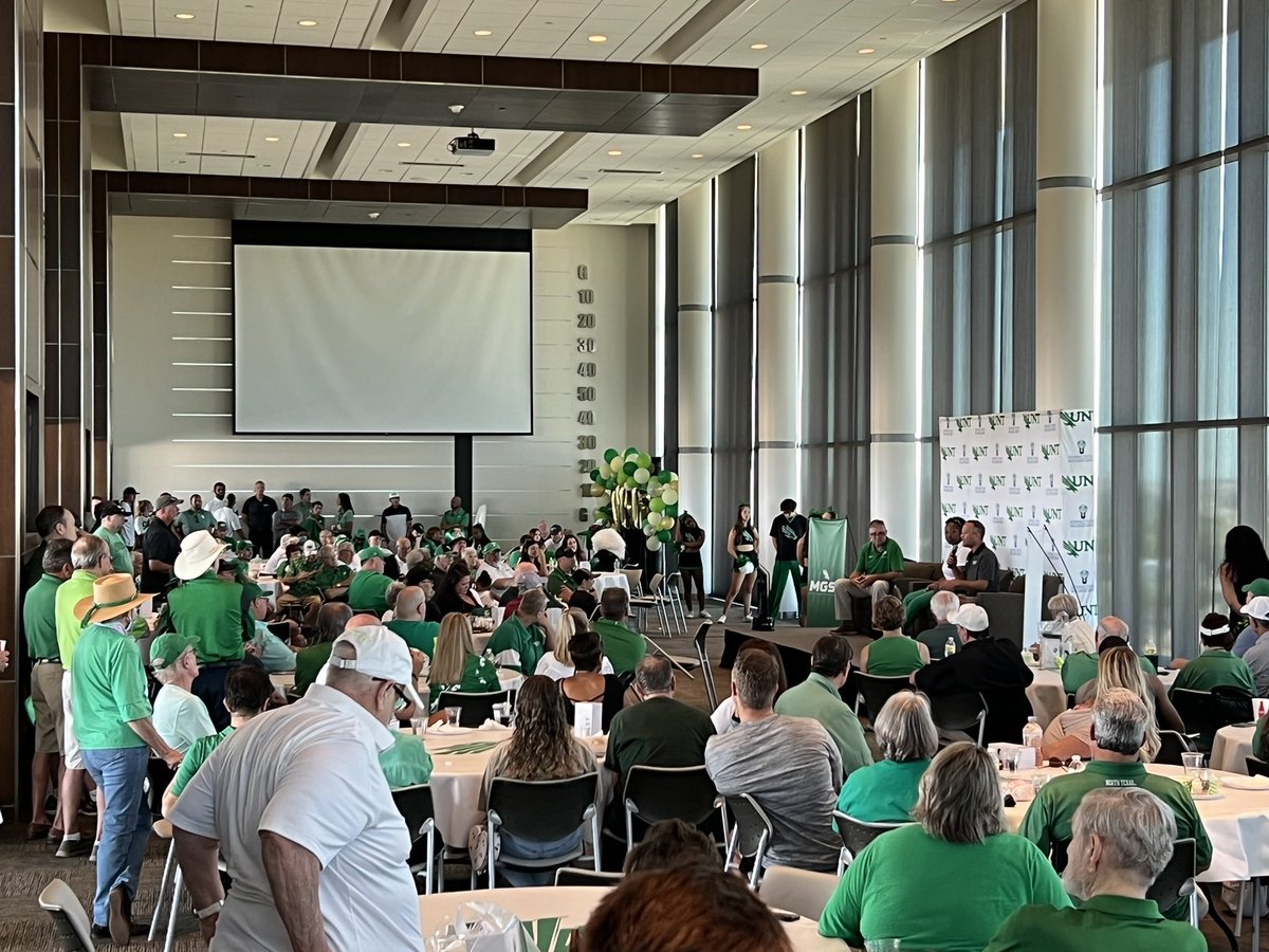 matthewicarson's tweet photo. Awesome turnout for our Mean Green Kickoff Celebration! Everyone is excited for the start of the fall seasons! #gmg https://t.co/lUM1l6vYxT