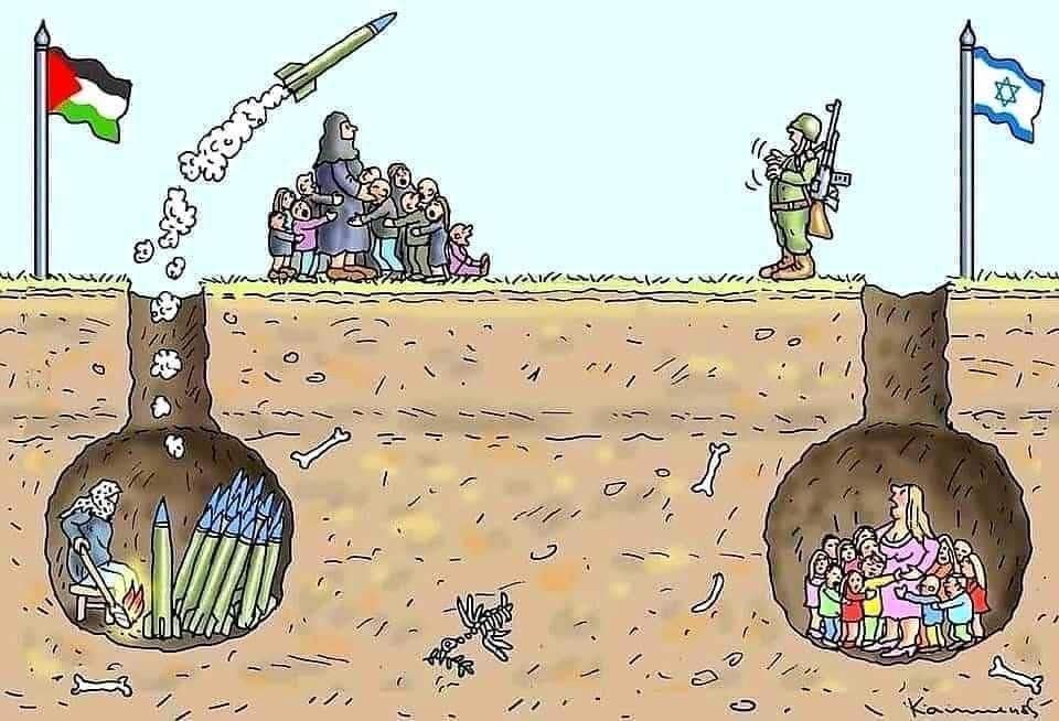 The Israel-Gaza conflict in one picture. #Israel #Gaza